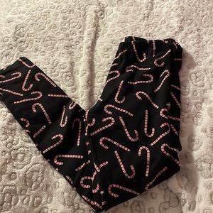 Candy cane leggings